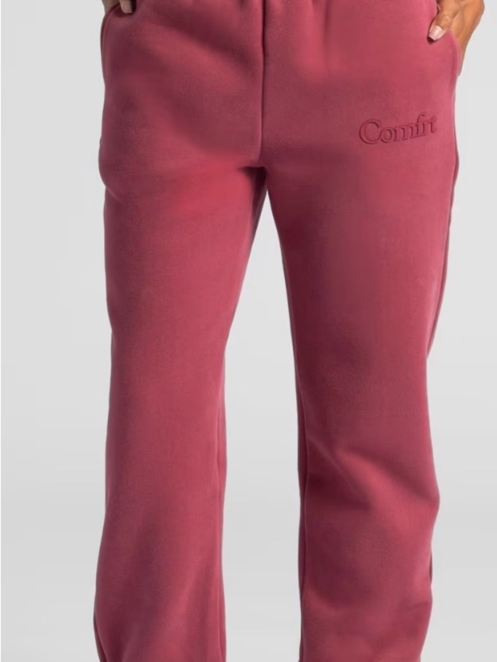 Comfrt minimalist sweatpants berry and pastel pink size large - Picture 2 of 5